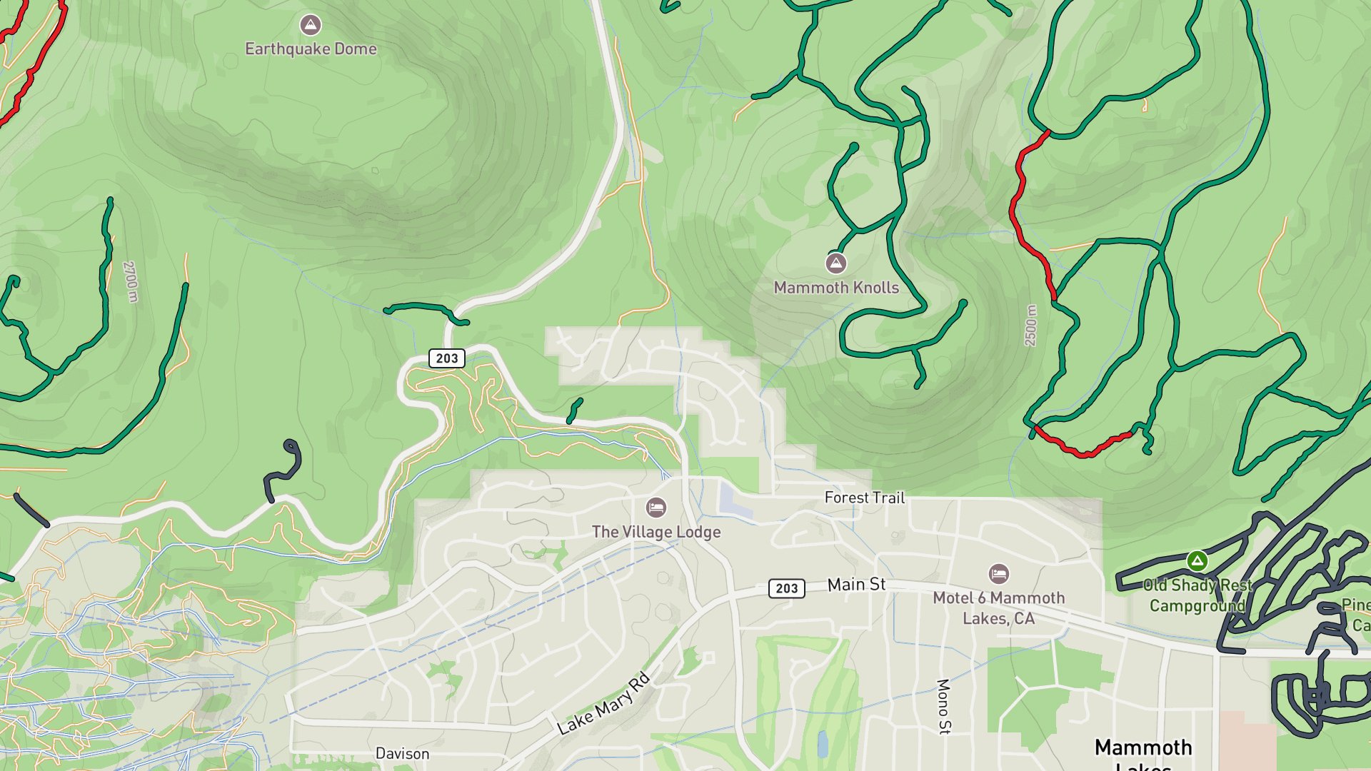 Map near Mammoth Lakes