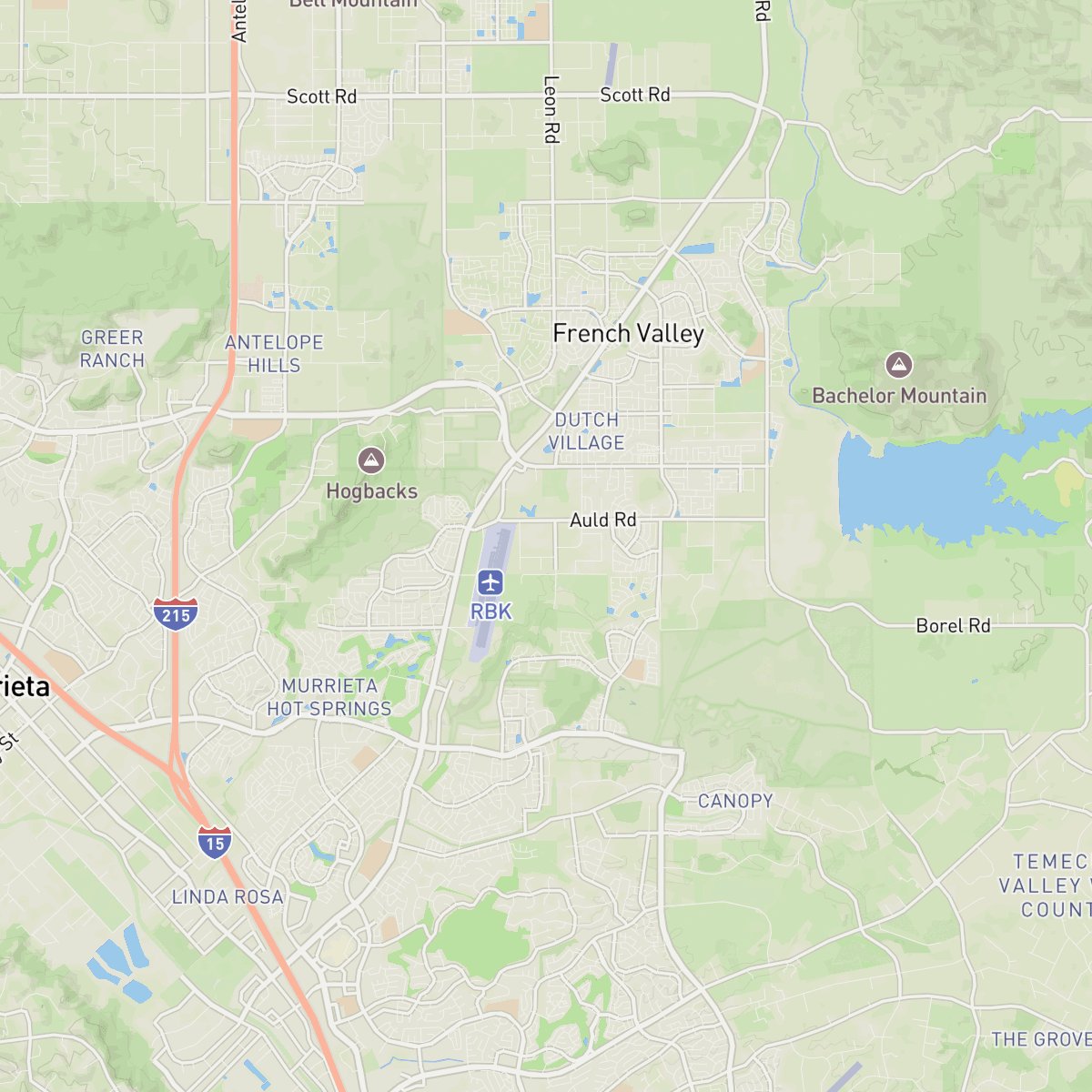Map around Murrieta
